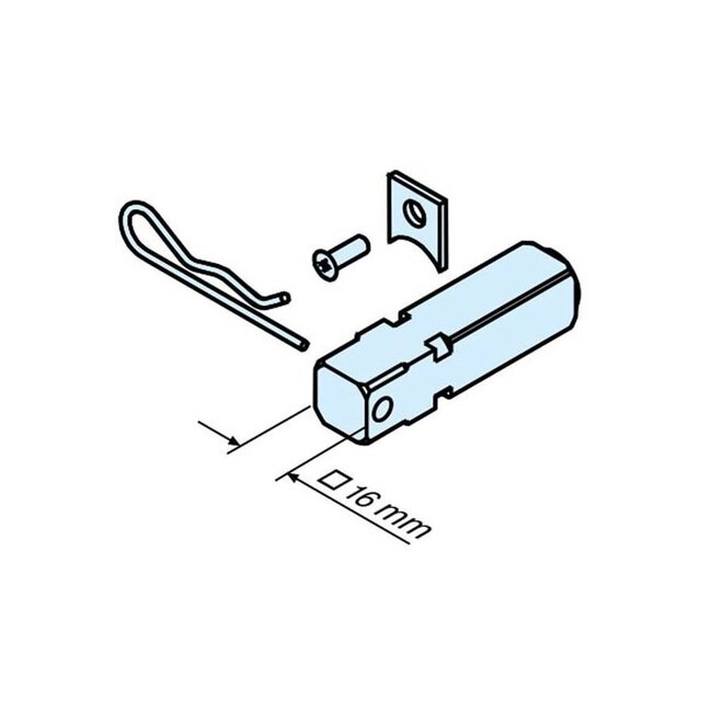 Connecting element L 2 square 16 mm - L series motors