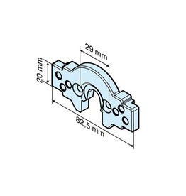 Becker Aansluitelement B-lip R - R serie motoren