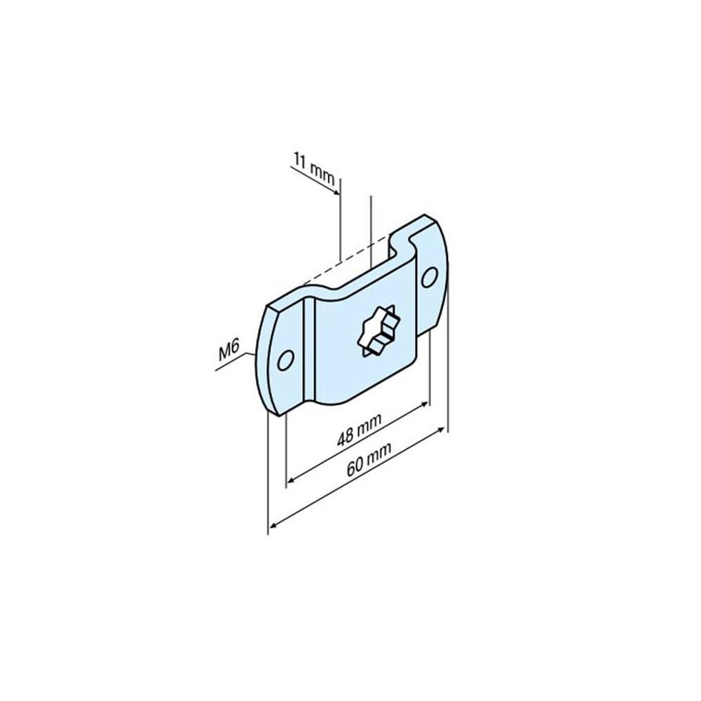 Becker Motorsteun P en R Ster 10 mm - P en R serie motoren