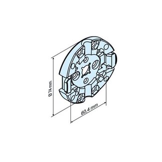 Becker Motor support P-R with pawl for Mini-lip - P and R series engines