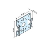 Becker Motorsteun R 85x85 voor B-lip - R serie motoren