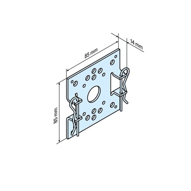 Motor support R 85x85 for B-lip - R series engines