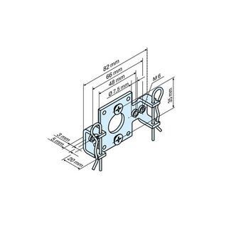 Becker Motor support R for B-lip - R series engines