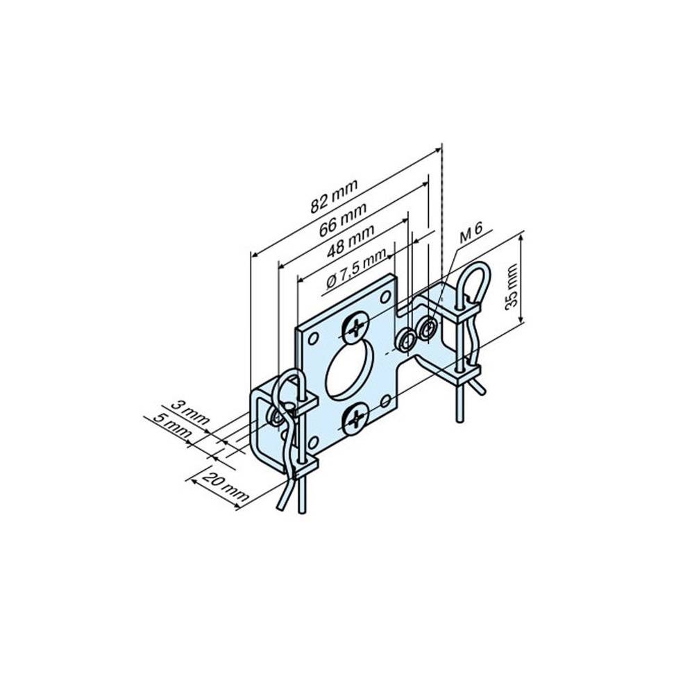 Becker Motorsteun R voor B-lip - R serie motoren