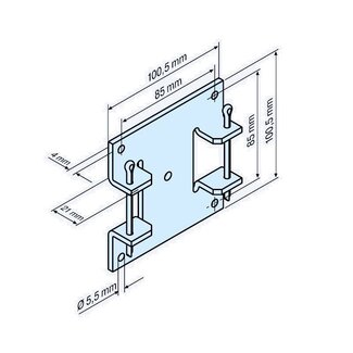Becker Motorlager L für B-Lippe - Motoren der Serie L