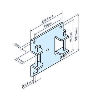 Becker Support de moteur L pour moteurs de la série B-lip - L