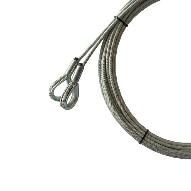 Lifting cable 4 mm with large pointed stocking