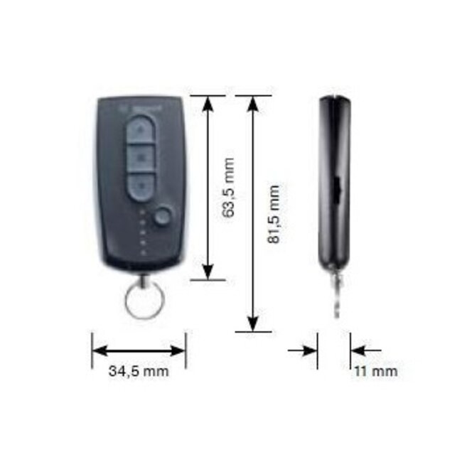 Becker Centronic EasyControl EC145-II 5-channel handheld transmitter