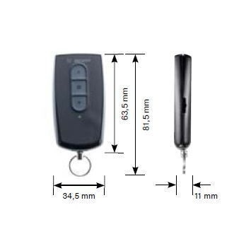 Becker Centronic EasyControl EC141-II 1-kanaals handzender, foto 2 van 4