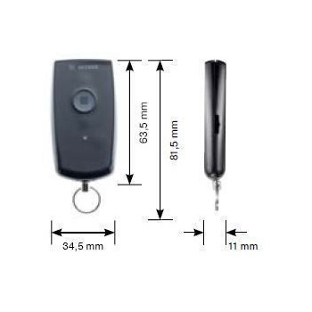 Becker Centronic EasyControl EC241-II 1-kanaals handzender, foto 2 van 3