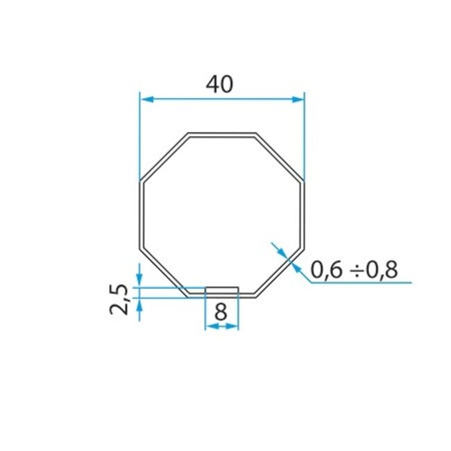 Faac Adaptieset 8 kant 40 - TM2 35