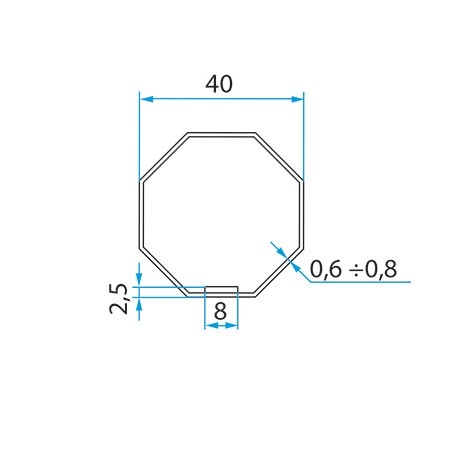 Faac Adaptieset 8 kant 40 - TM2 35, foto 2 van 2
