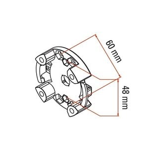 Faac Motor support TM2 45 - universal < 30 Nm