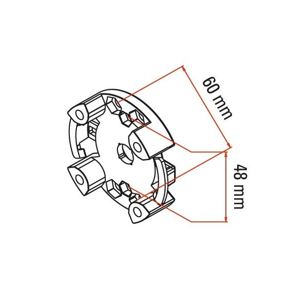 Faac Motorsteun TM2 45 - universeel < 30 Nm