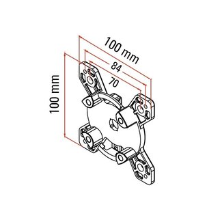 Faac Motor support TM2 45 - direct wall mounting