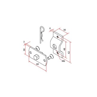 Faac Support de moteur TM2 45 - came de moteur 10 mm + support de montage