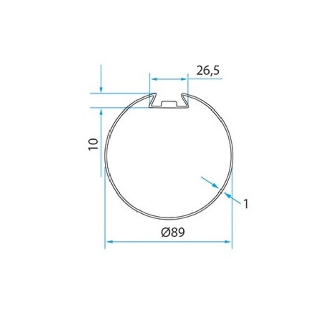 Faac Adaptieset Ø 89 Deprat - TM2 58