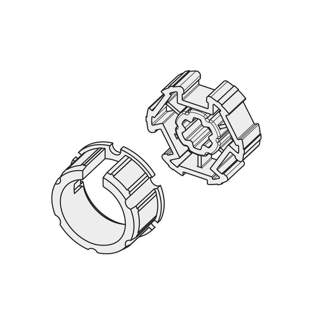 Becker Anpassungssatz Ø 63 x 1,5 mit Tuchschlitz - Motoren der Serie R