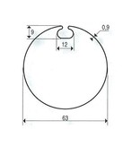 Becker Adaptieset Ø 63 x 1,5 met doekgleuf - R serie motoren