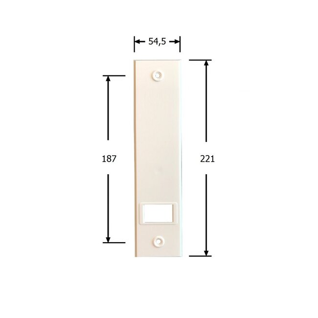 Selve Built-in Strap winder, 13.5 m, cover plate 221x54 mm, colour white