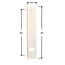 Selve Built-in strap winder, 15 metres, cover plate 292 x 54 mm, colour: white