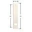 Selve Gurtwickler Eingebaut, 15 mtr, Abdeckplatte 292x54 mm, Farbe weiß