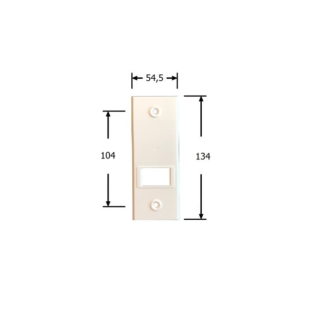 Selve Gurtwickler Eingebaut, 5,35 mtr, Abdeckplatte 134x54 mm, Farbe weiß