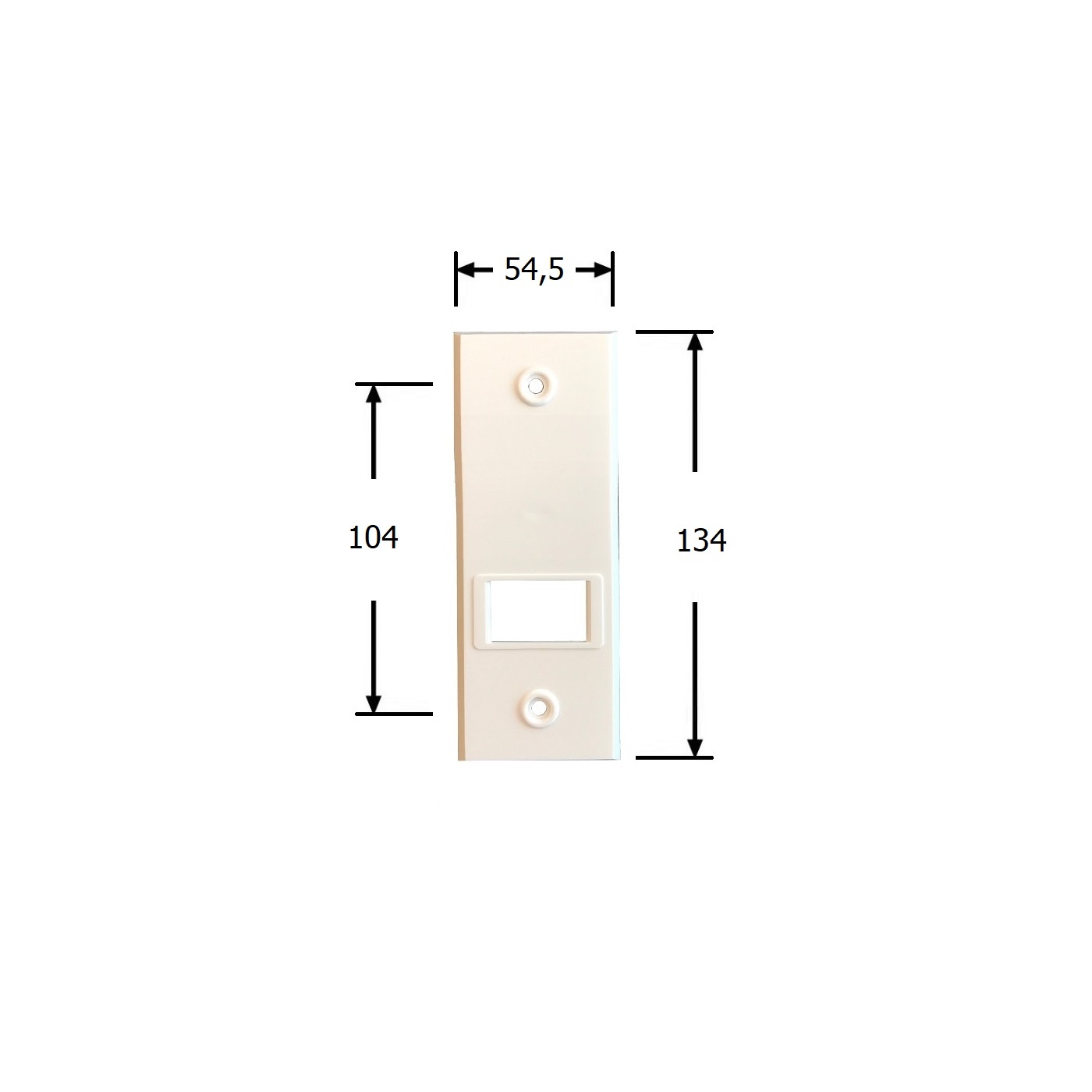 Selve Bandopwinder inbouw, 5,35 mtr, dekplaat 134x54 mm, kleur wit, foto 4 van 4