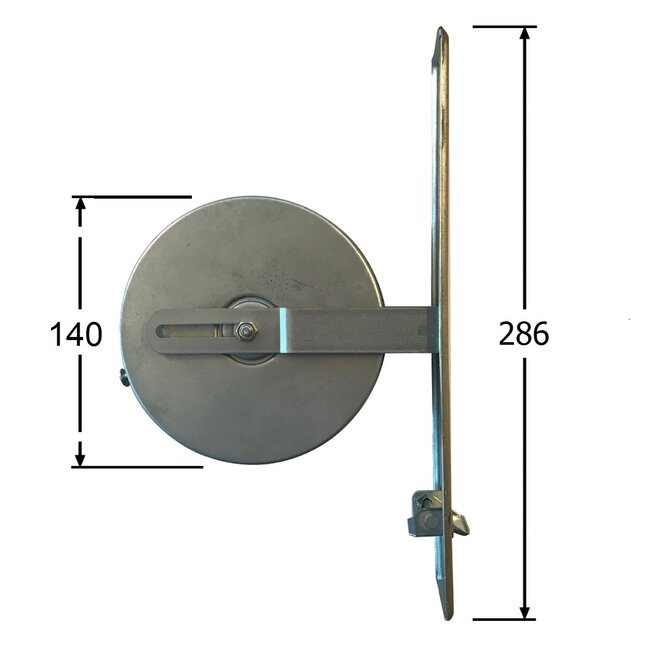 Selve Eingebauter Gurtwickler, 15 m, Abdeckplatte 292x54 mm, Farbe weiß