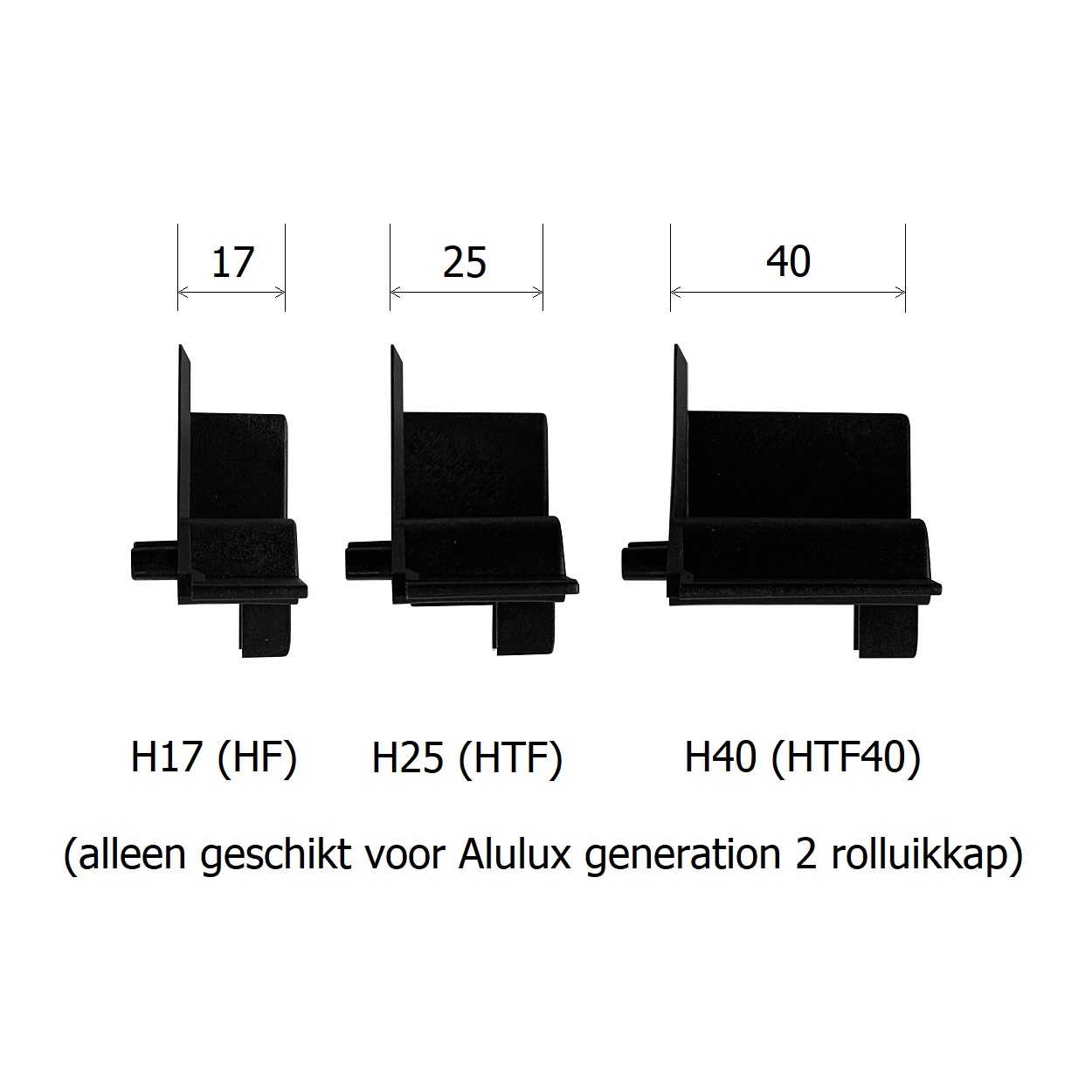 Alulux Inlooptrechter H17, H25 en H40 geleiders, foto 3 van 3