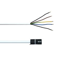 Selve motorsnoer wit, 5-aderig