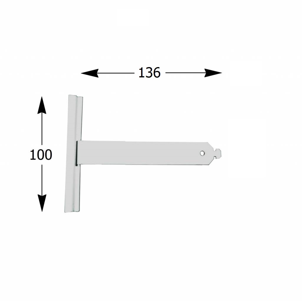 Selve Ophangveer rolluik, lengte 123 t/m 198 mm, mini-E profiel