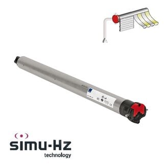 Simu T5 HZ 02 tubular motor with integrated receiver