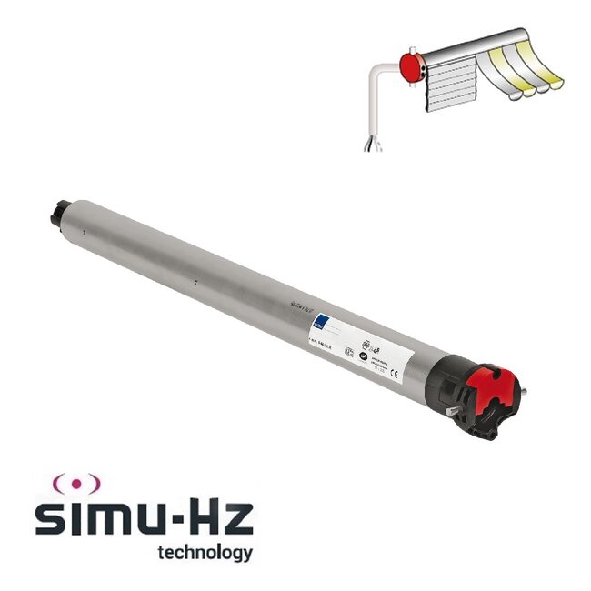 Simu T5 HZ 02 buismotor met geïntegreerde ontvanger