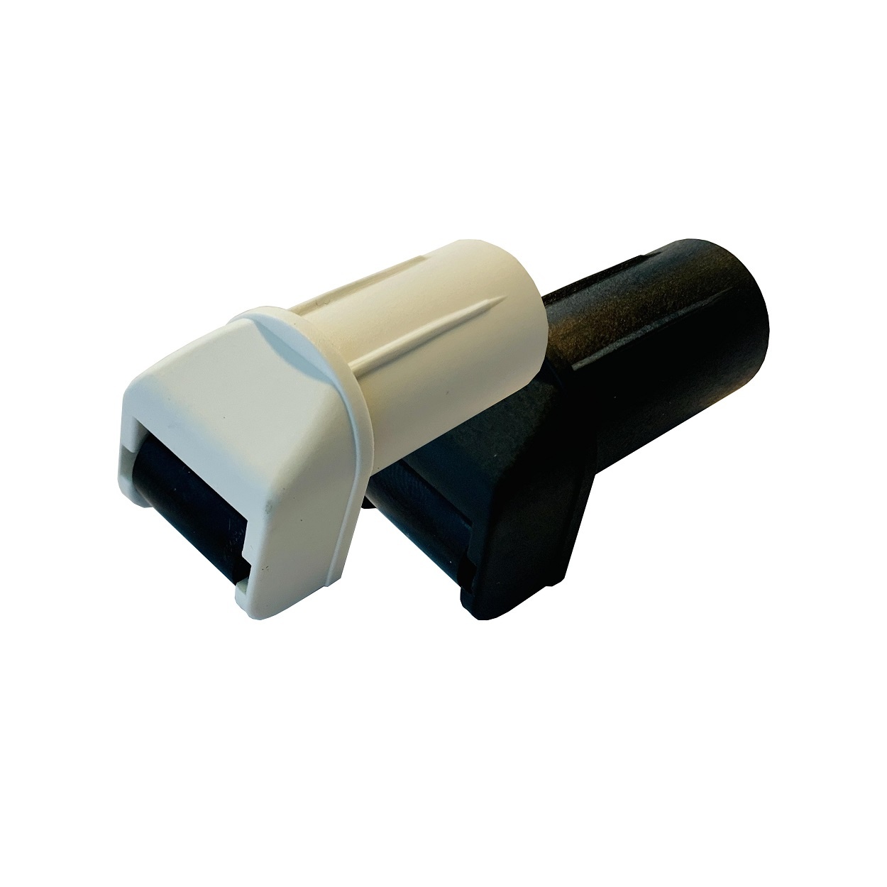 Strap Guide Rear 19mm Plastic strap guide with plastic roller - Rolluikonderdelen.nl