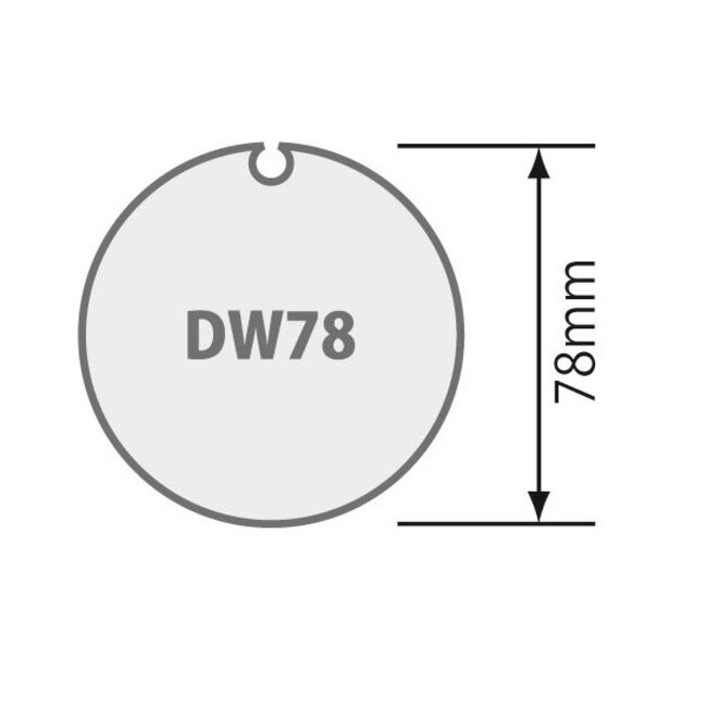 Elero Adaptionsset Typ M - Ø 78 mm mit Tuchschlitz