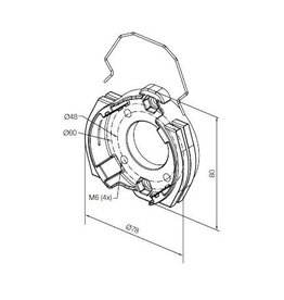 Nice Motorsteun L compact met flens