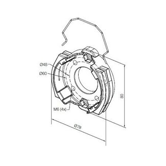 Nice Motor support L compact with flange