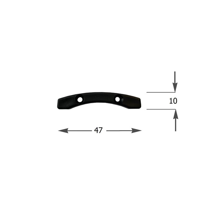 Alutech Plastic ridge ARH40