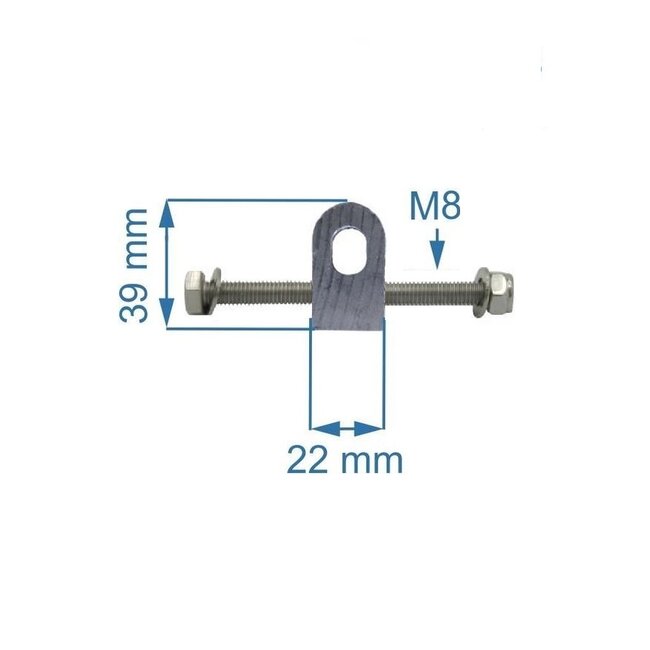 Huismerk Adjustment block articulated awning with 6-sided bolt