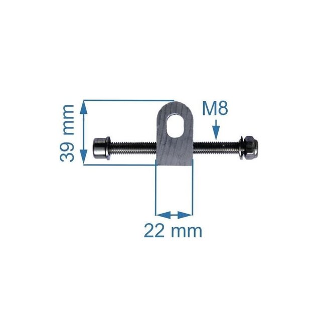 Huismerk Articulated awning adjustment block with socket