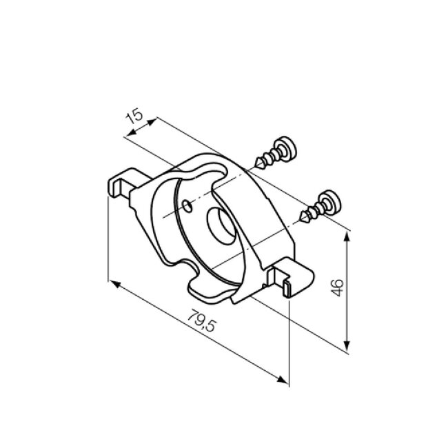 Huismerk Bevestigingselement TG S