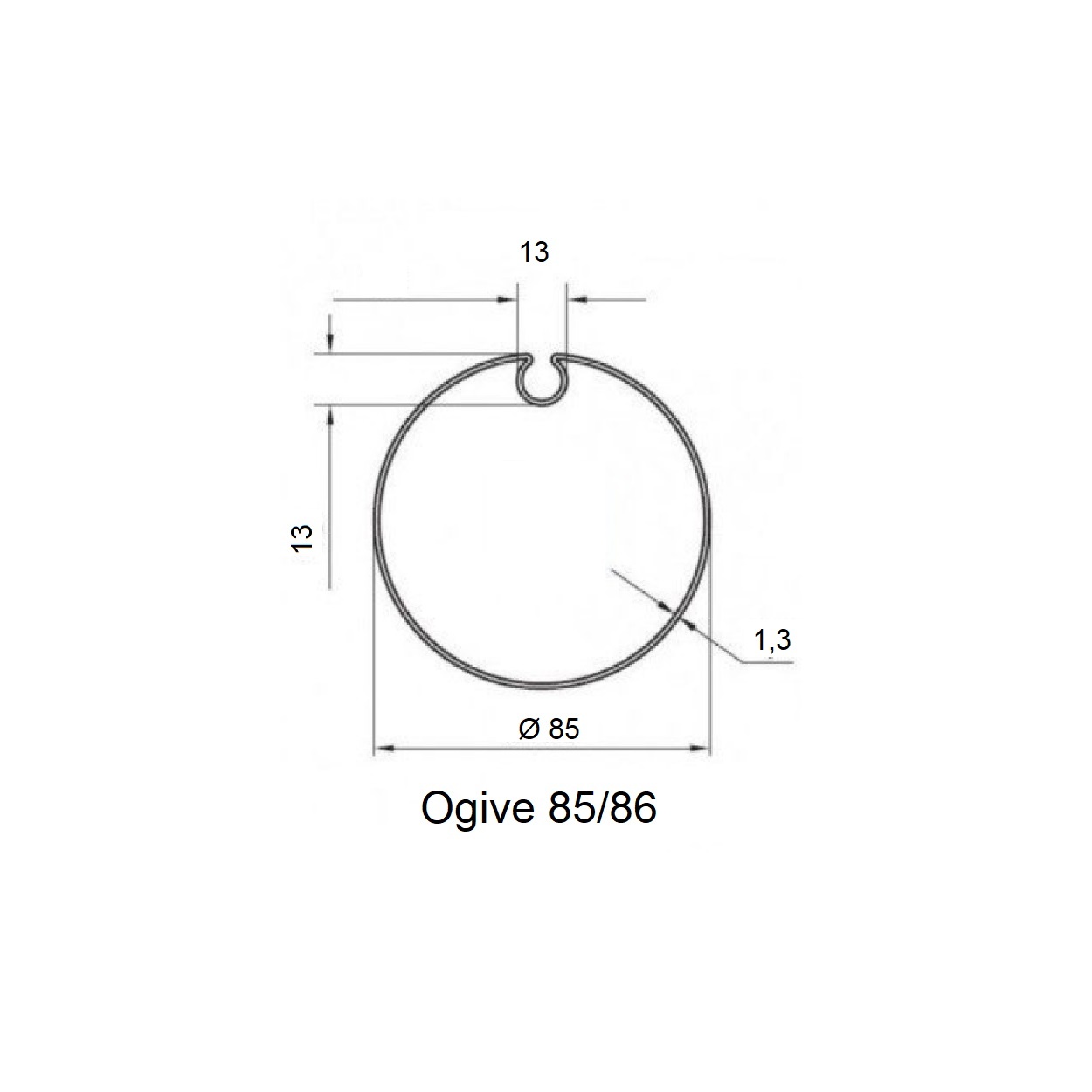 Nice Adaptieset M - Ogive 85, foto 4 van 4