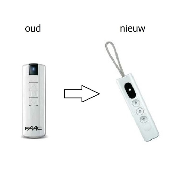 Faac TM2 Pop 7-kanaals 433 MHz handzender