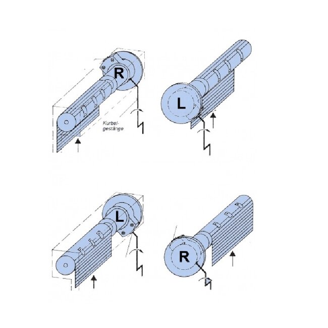 Weru engrenage 1:2 Kittelberger commutable