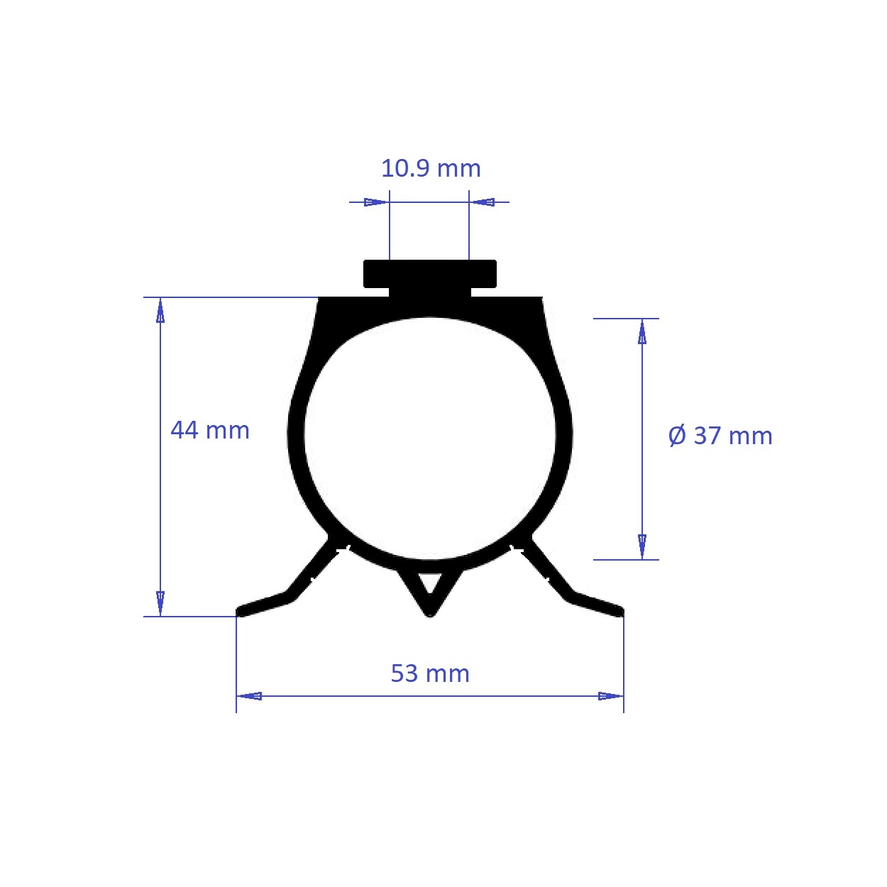 Flexiforce Flexiforce bodemrubber tbv DW contact, rond 37 mm