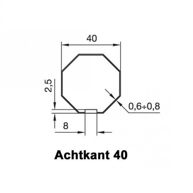 Huismerk Adaption set 8-sided 40