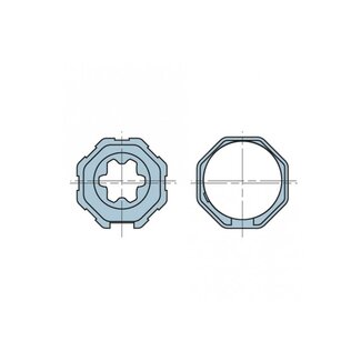 Huismerk Set d'adaptation 8 faces 40