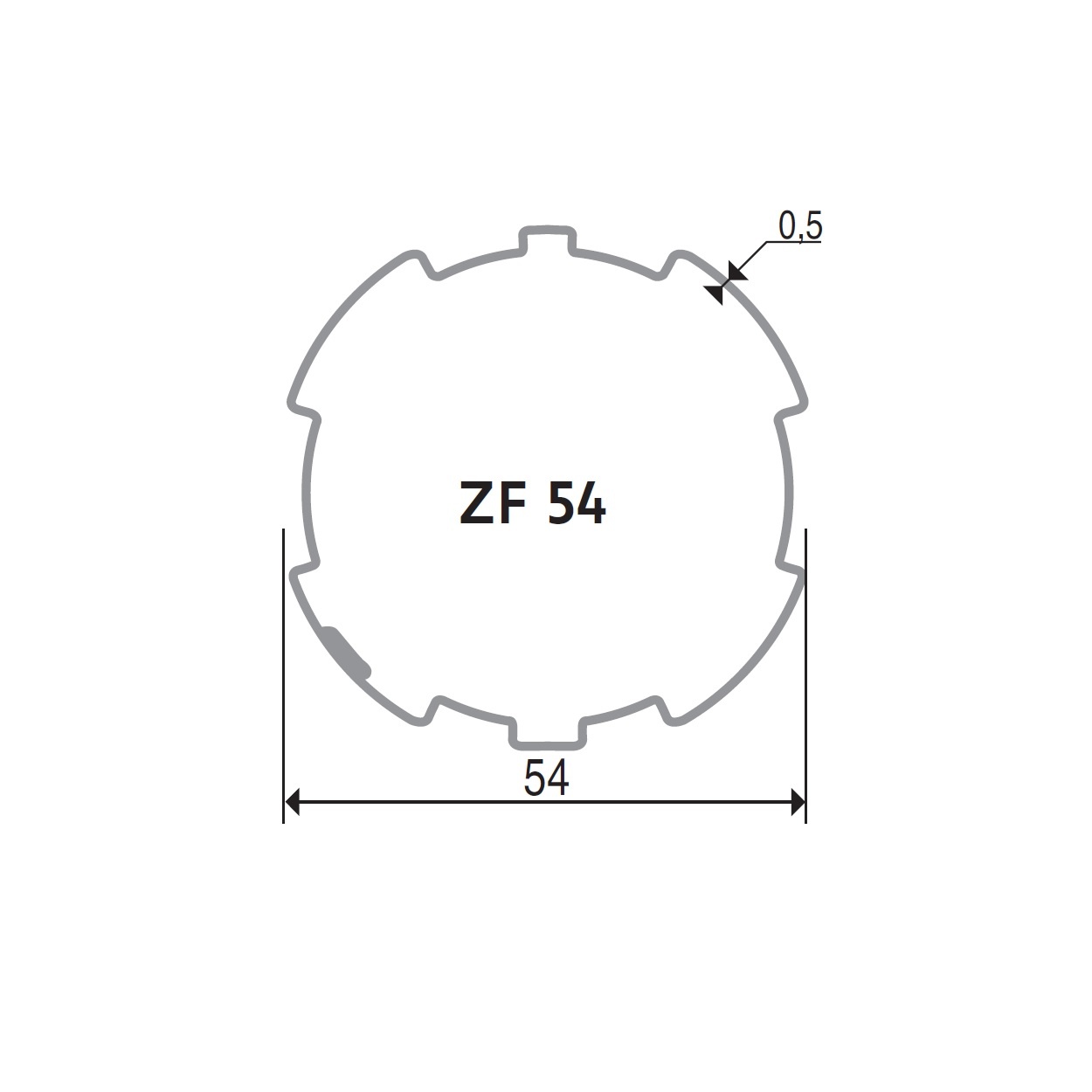 Simu Adaptieset ZF54 - LT50 en T5, foto 2 van 2