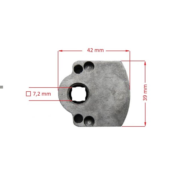 Selve Gear 1:3 without eye, without end stop